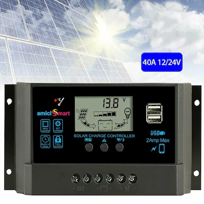 amiciSmart Solar Charge Controller 40A, 4‑Stage Intelligent Lithium Battery Regulator – पूरी समीक्षा और खरीद मार्गदर्शिका 3 3