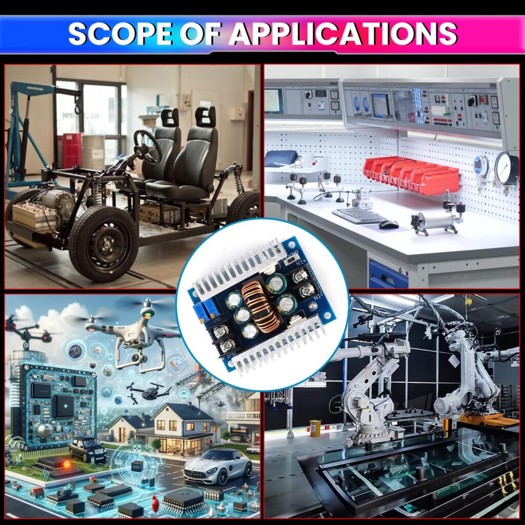 amiciSolar 300W 20A DC-DC Buck Converter – पावरफुल, एडजस्टेबल और हाई-एफिशिएंसी मॉड्यूल 4 4 2