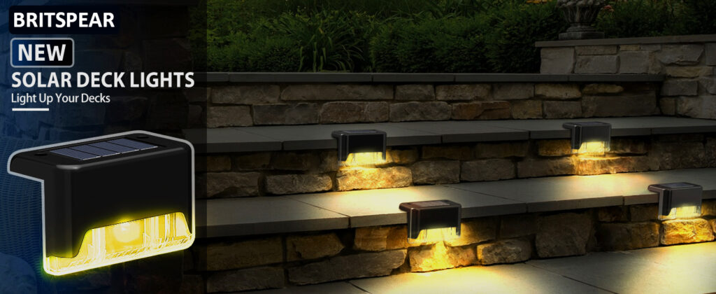 BRITSPEAR Solar Light – आपके गार्डन, सीढ़ियों और बालकनी के लिए खूबसूरत सोलर लाइटिंग समाधान 4 5